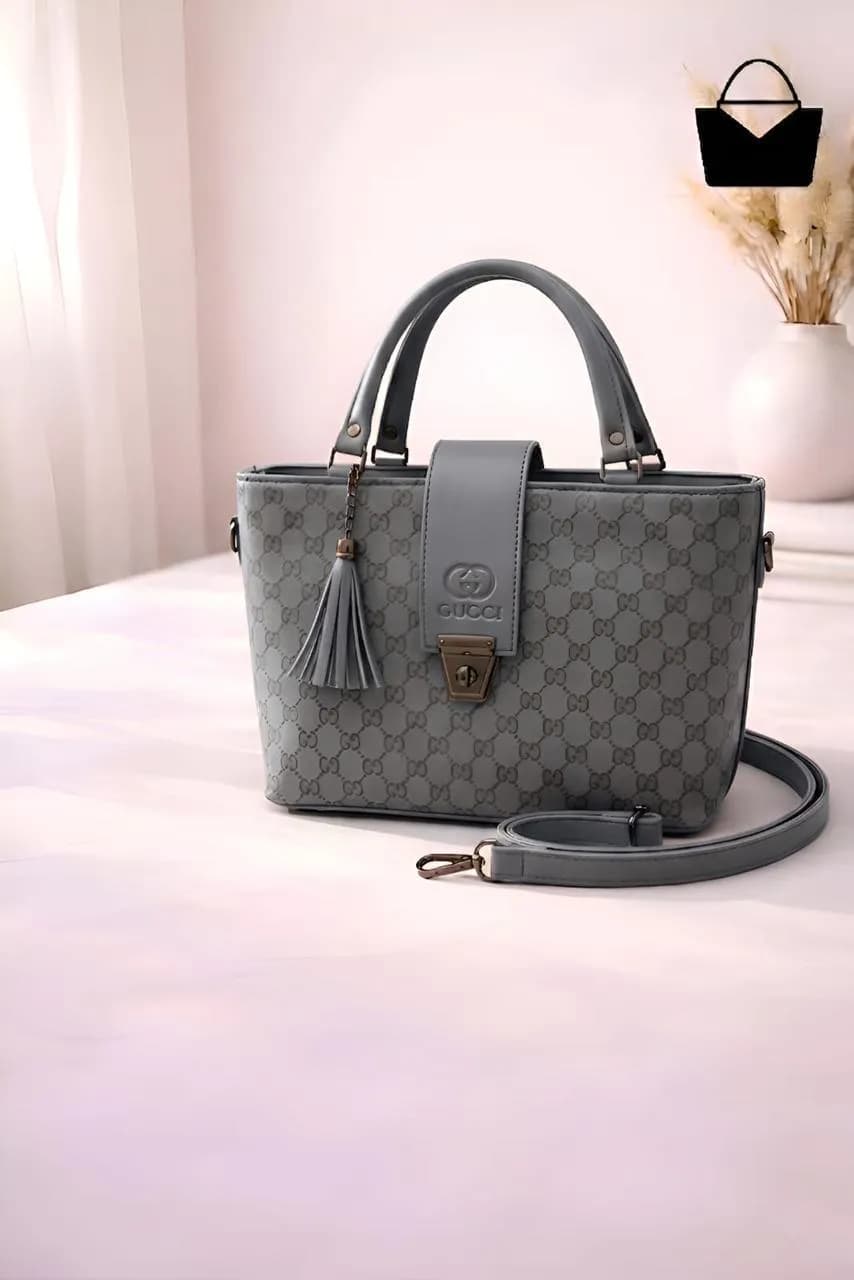 Women's Leather Plain Shoulder Bag