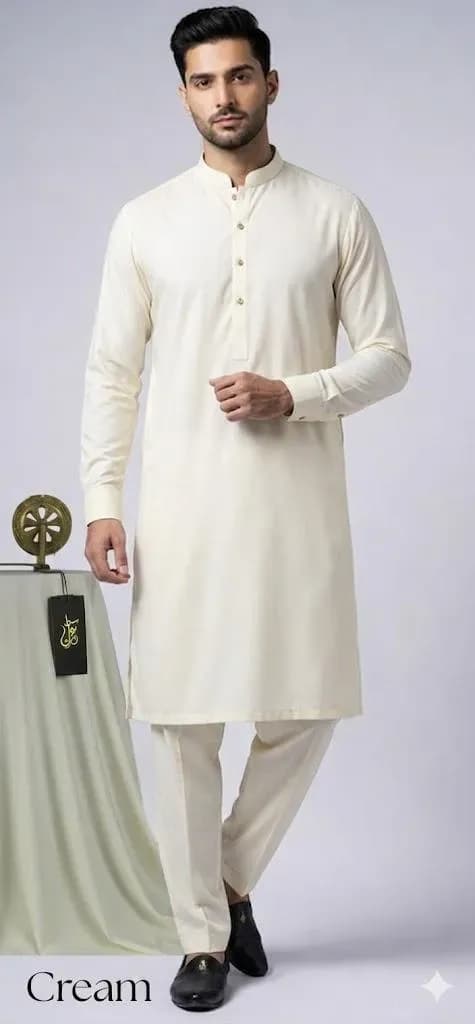 Men’s Unstitched Boski Plain Suit