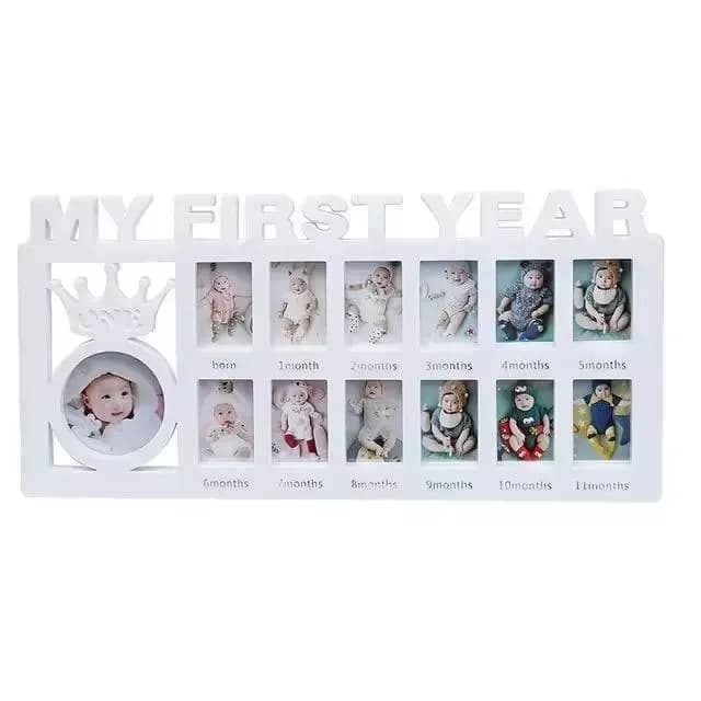 Cherish Your Baby's First Year with 12 Monthly Memories Photo Frame
