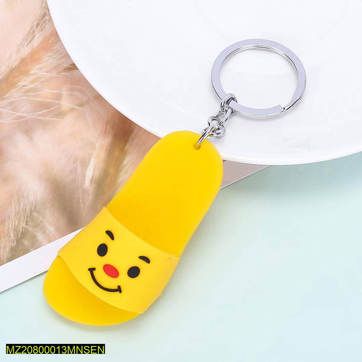 Yellow Mini Slipper Key Chain for Men Women