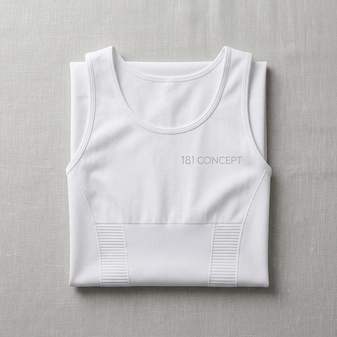 Men's Slim Fit Nylon Vest White XL to 3XL
