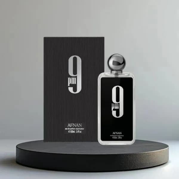 9 Pm By Afnan Men Perfume 100Ml Black Bottle Oriental