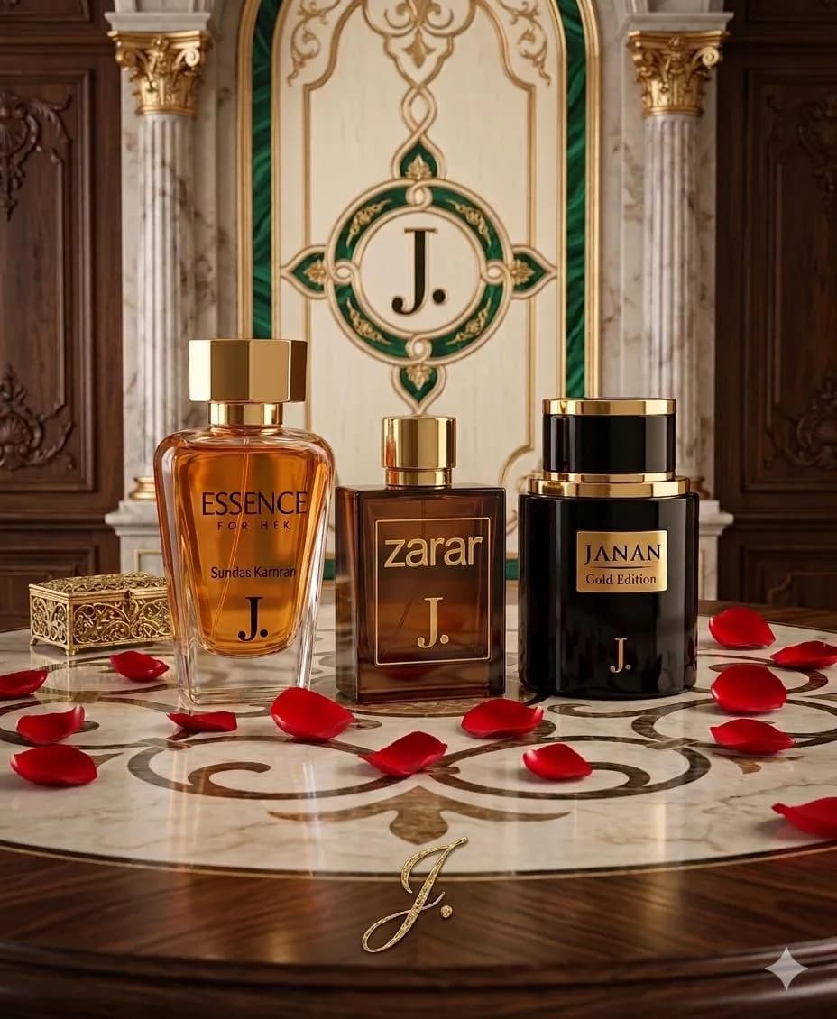 J Men Perfume Set: Zarar, Faran, Essense 3 Pcs