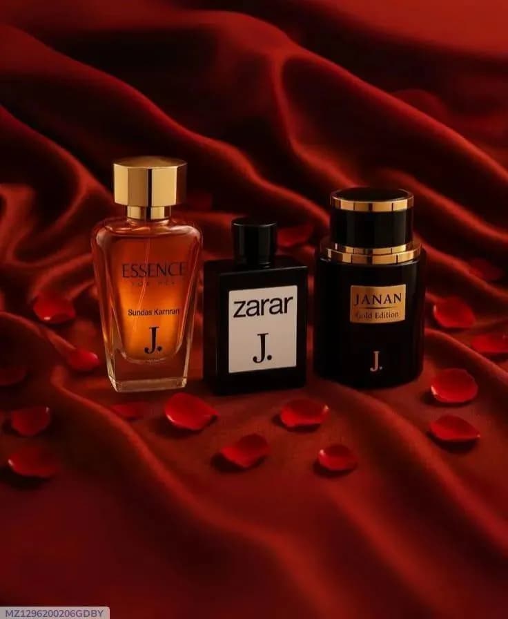 J Men Perfume Set: Zarar, Faran, Essense 3 Pcs