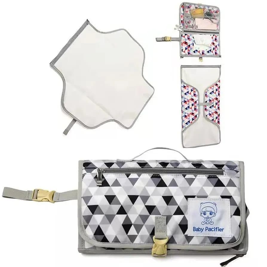 Multi-Purpose Baby Bag with Changing Mat, Polyester, Geometric Pattern