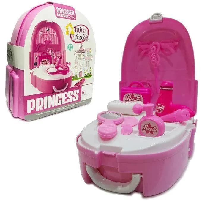 Pink Princess Makeup Toy Set for Girls 1-15 Years