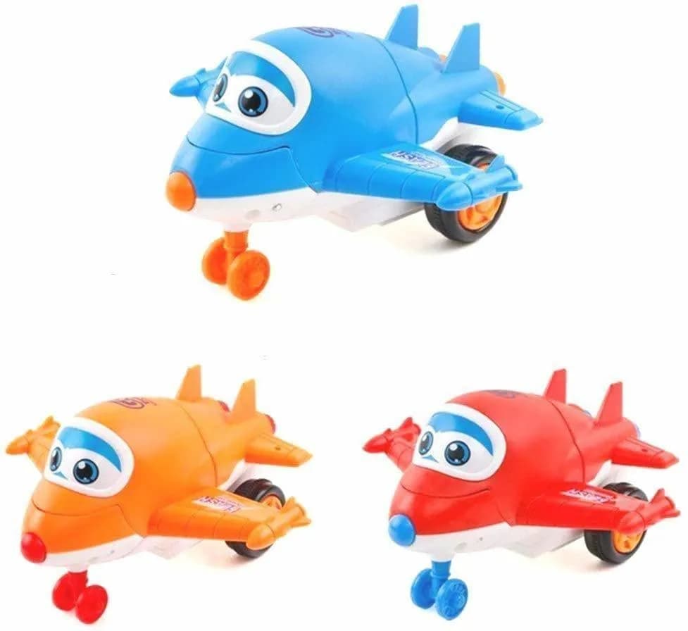 Transforming Airplane Toy for Kids 3+ Plastic Multicolor