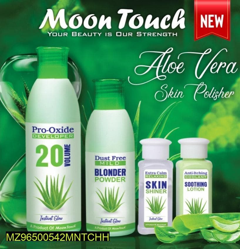 Moon Touch Aloe Vera Skin Polisher Set 4 Pcs