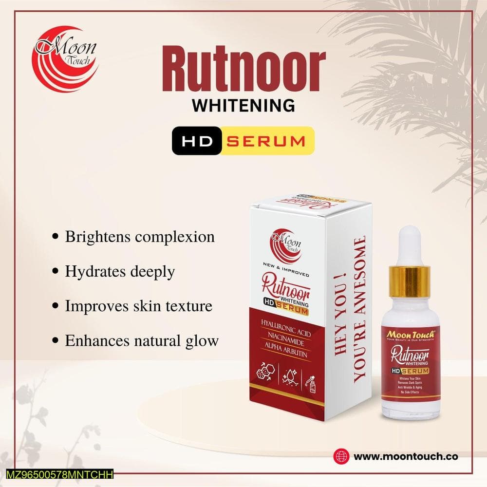 Rutnoor Whitening HD Serum for Radiant Skin