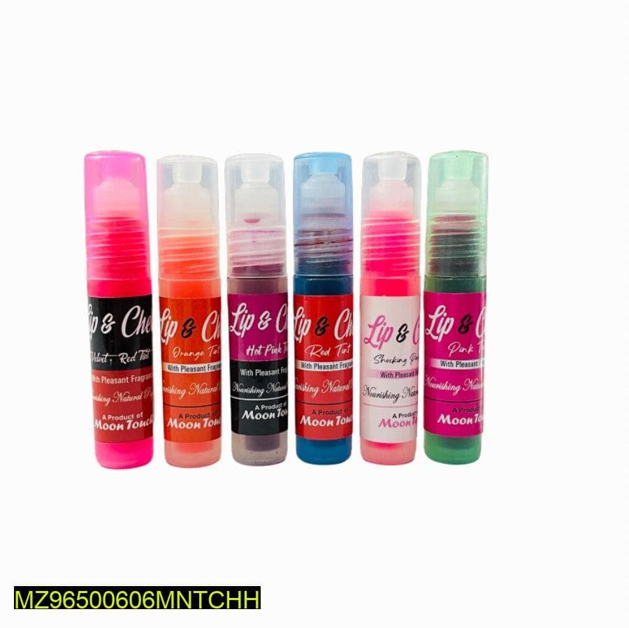 Moon Touch Lip & Cheek Tint 6 Shades Portable Travel Friendly
