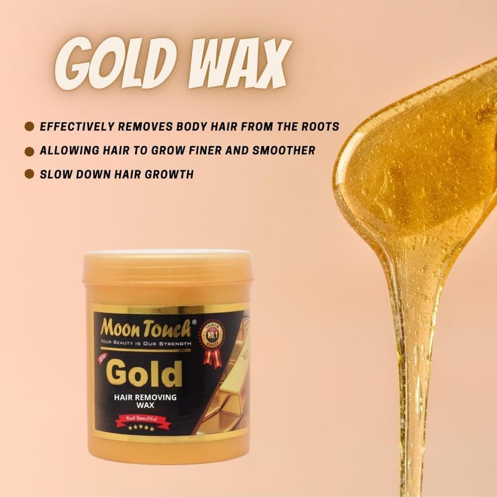 Gold Hair Wax for Smooth Skin Removal