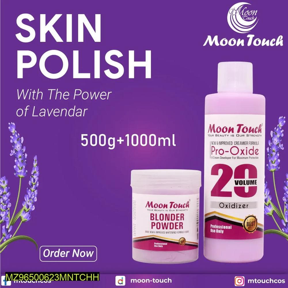 Moon Touch Lavender Skin Polisher Set 500g+1000ml