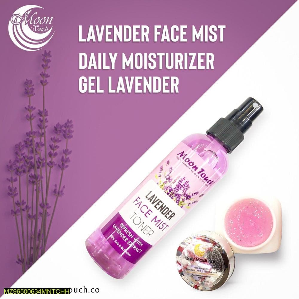 Lavender Face Mist & Gel Set for All Skin Types