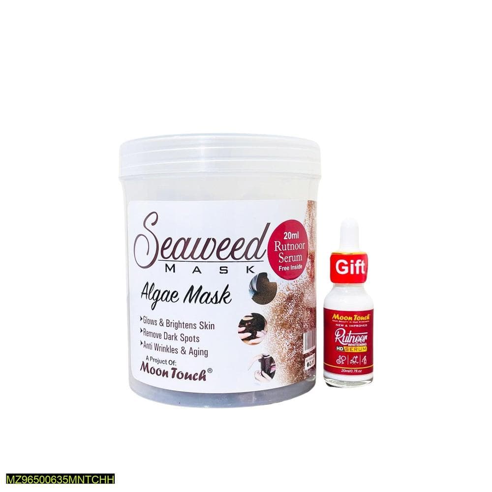 Seaweed Algae Mask 500g + Rutnoor Serum for All Skin Types