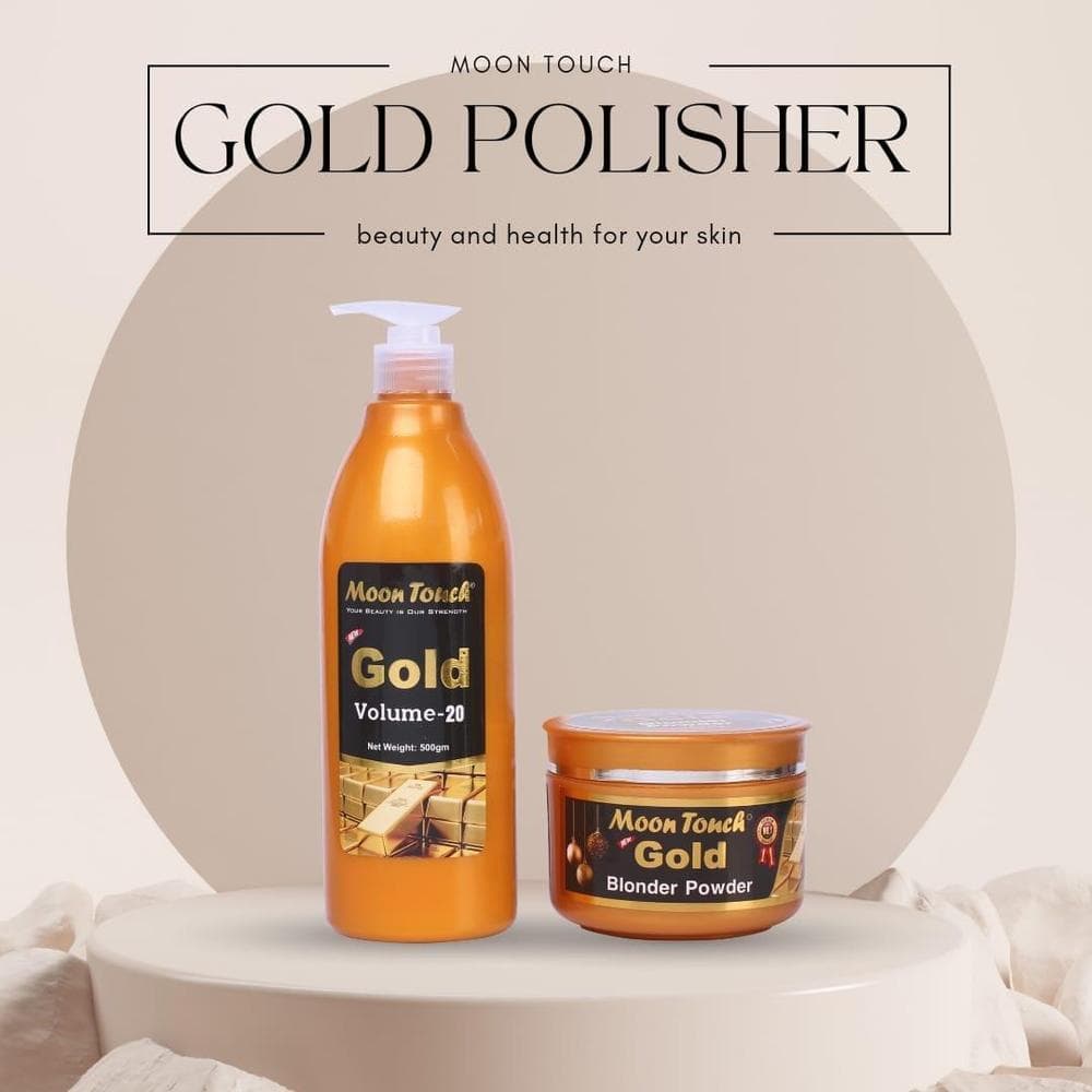 Moon Touch Gold Skin Polisher Pump Set 650ml All Skin Types