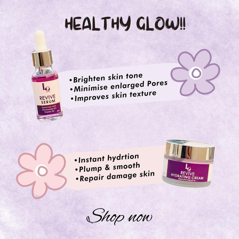 Live Organics Glow Serum & Cream Set for All Skin Types