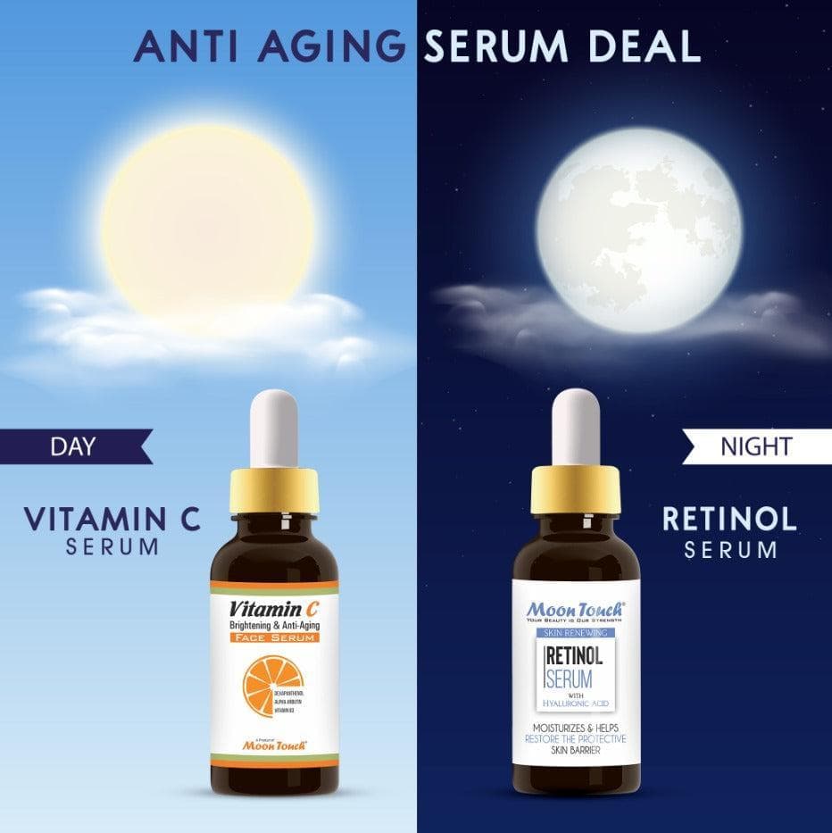 Anti-Aging Serum Duo with Retinol & Vitamin C for All Skin Types
