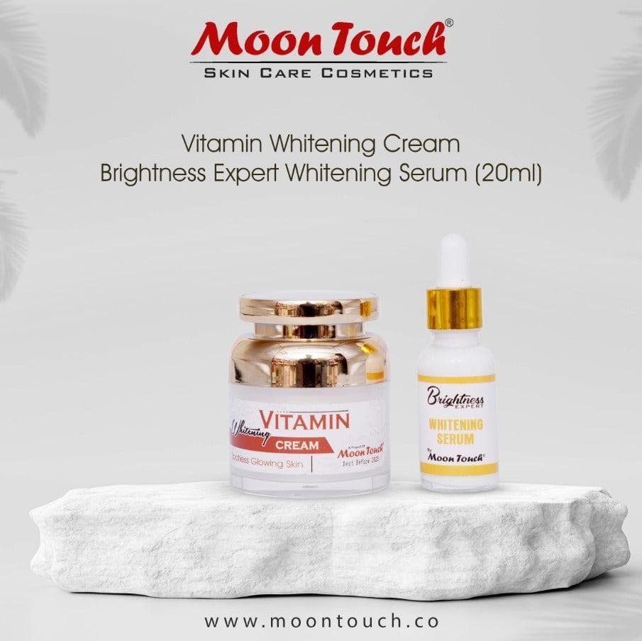 Vitamin Whitening Cream & Serum + Free Mini Tint for All Skin Types