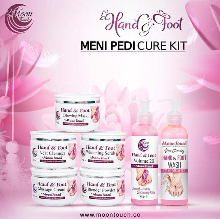 Moon Touch Mani Pedi Cure Kit 7-Piece Set for Smooth Skin