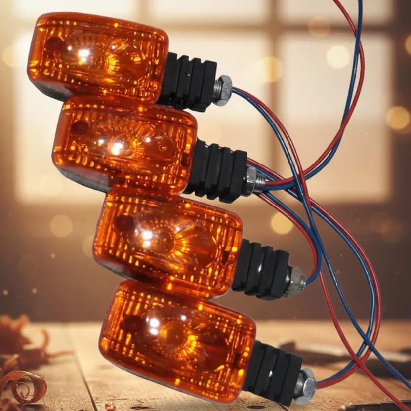 Universal Amber LED Turn Signals for All Motorcycles