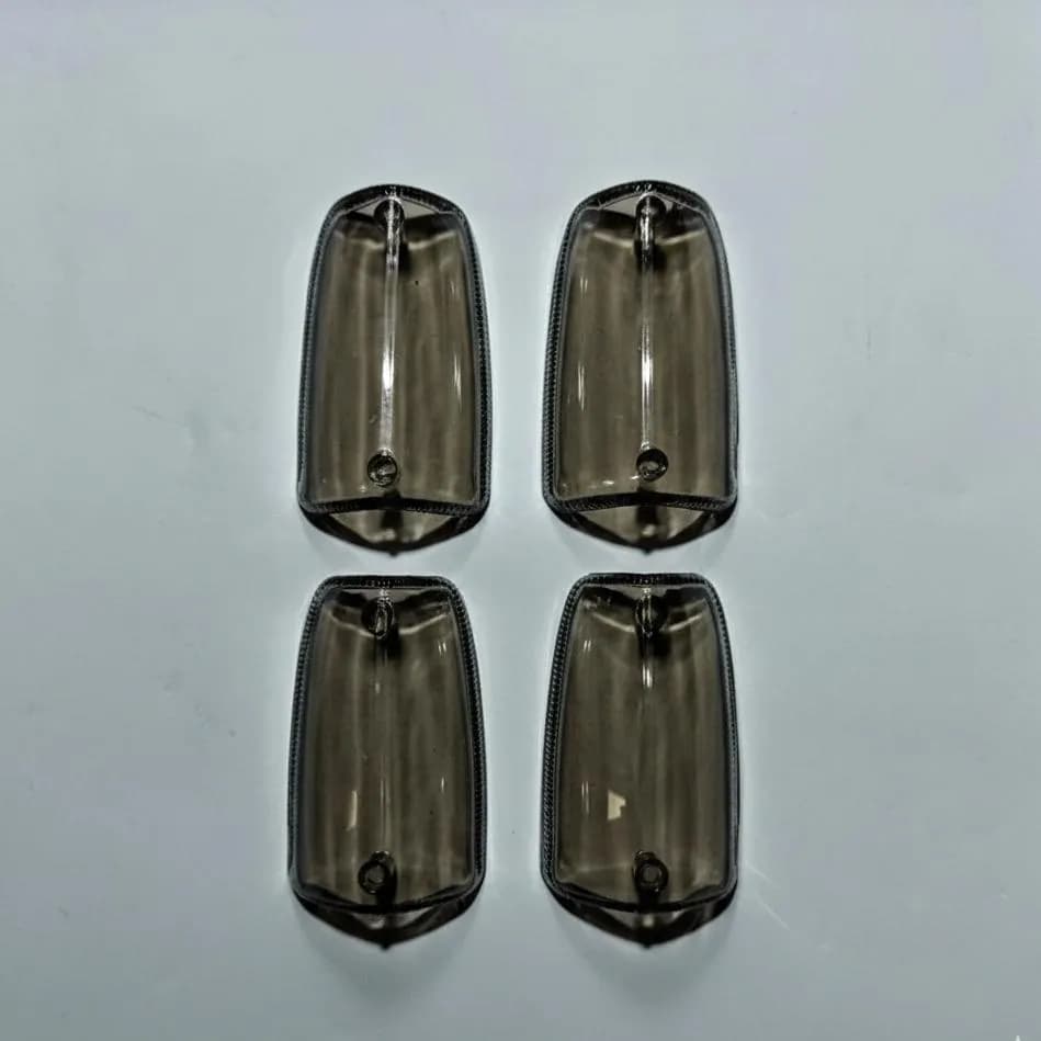 70cc Bike Indicator Covers Crystal White ABS 4Pcs