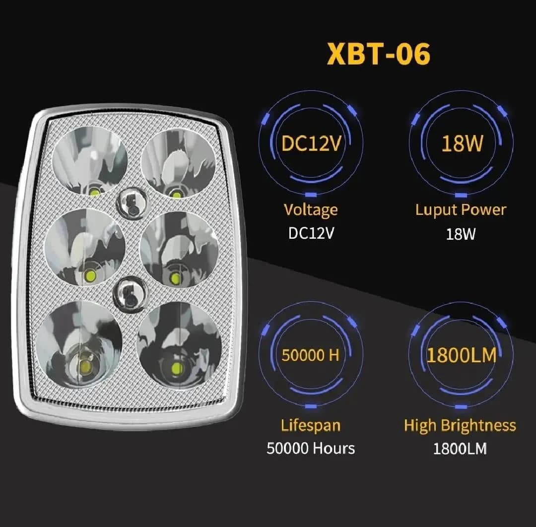 XBT-06 LED Headlight 1800LM DC12V for CD70 125cc