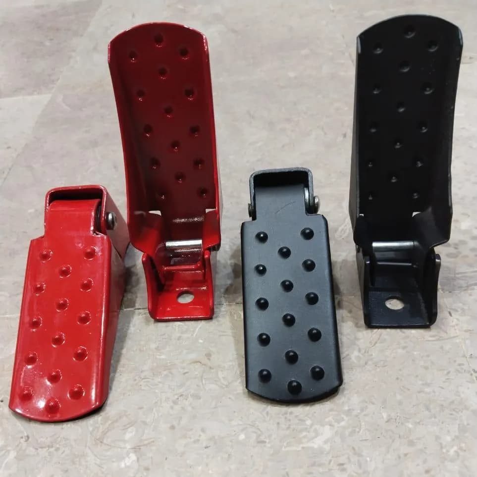 Universal Motorcycle Crash Guards Red Black Metal