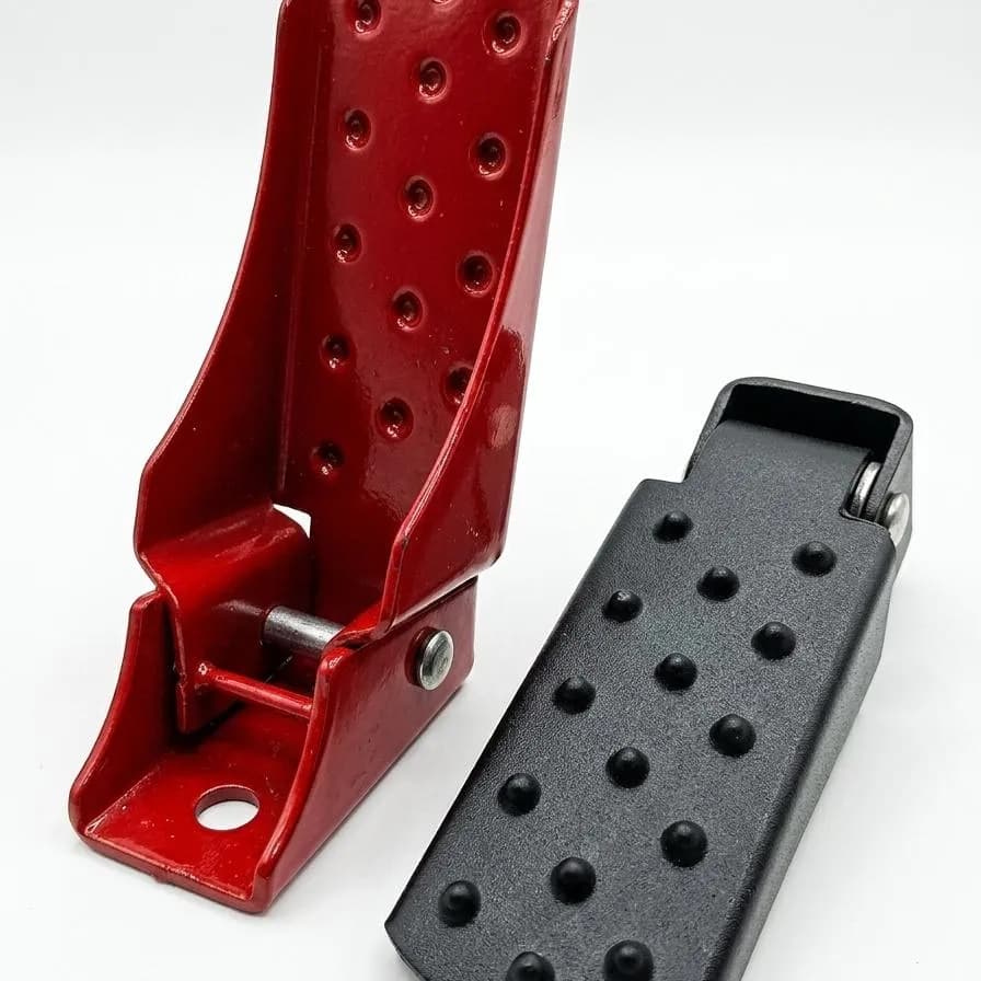 Universal Motorcycle Crash Guards Red Black Metal
