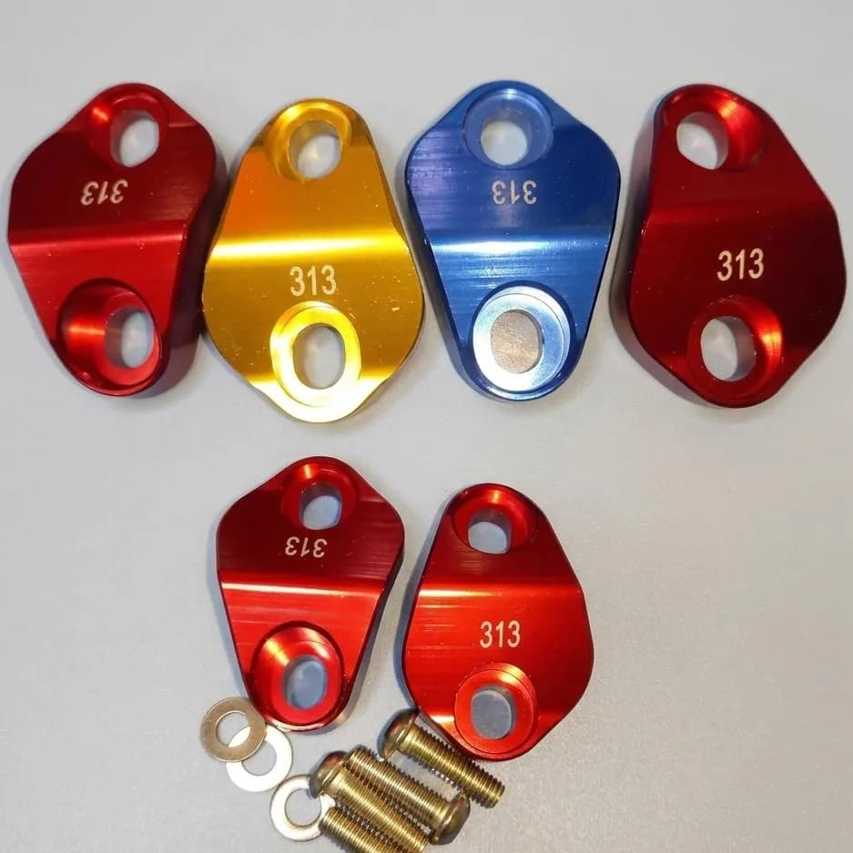 CD 70 CG 125 Handlebar Adjusters Blue Red Gold Aluminum