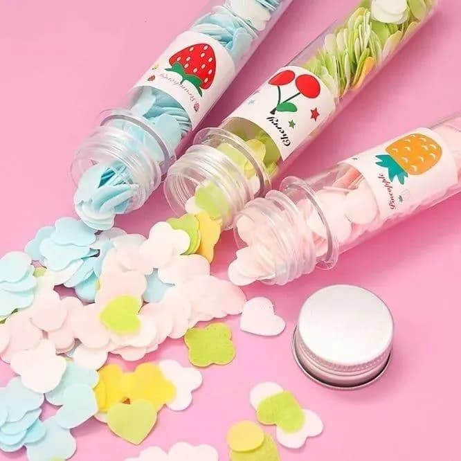 Scented Paper Soap 100Pcs Multicolor Travel Pack