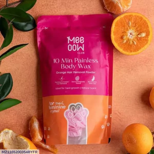 MEOW 10 Mins Painless Body Wax Powder,1 Pack