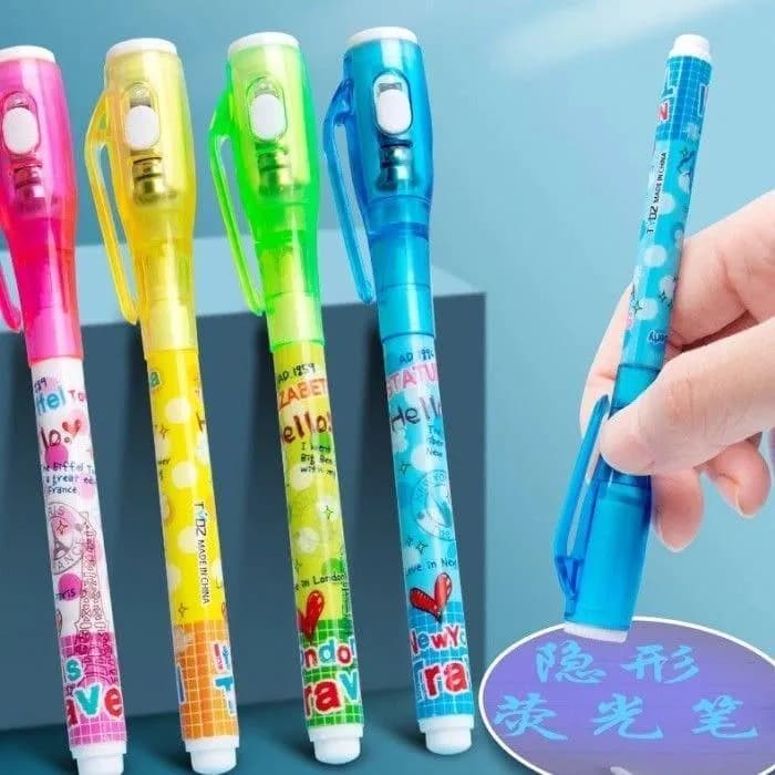 Invisible Fluorescent Pen for Kids with UV Light