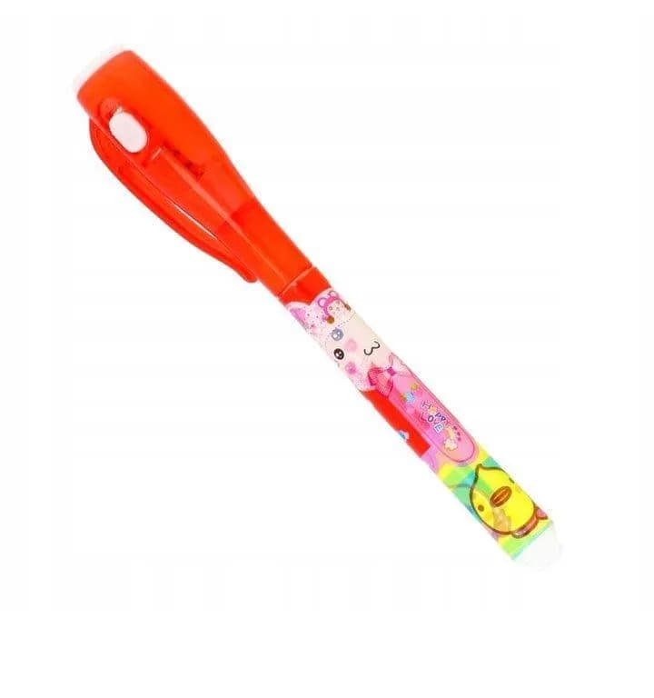 Multicolor Invisible Gel Pen Set 2 Pcs with LED Light