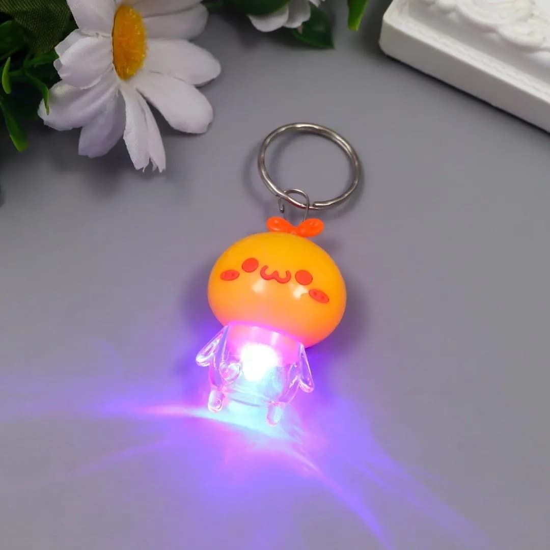 Mini Multicolor LED Keychain Light ABS Plastic