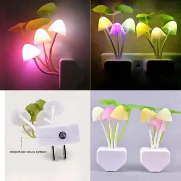 Multicolor Mushroom LED Light for Home Office Kids Room