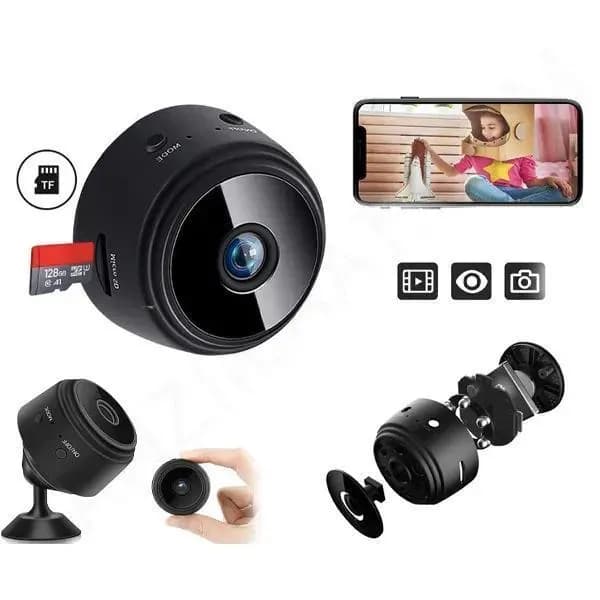 Mini 360° Tilt Camera Black ABS