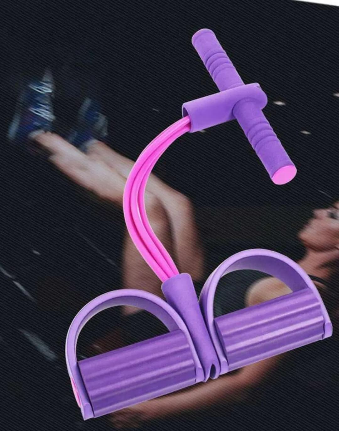 Pink Latex Fitness Pull Rope for Home Workout