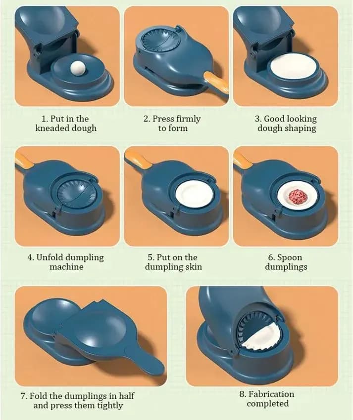 ABS Plastic Dumpling Mould Multicolor Kitchen Accessory