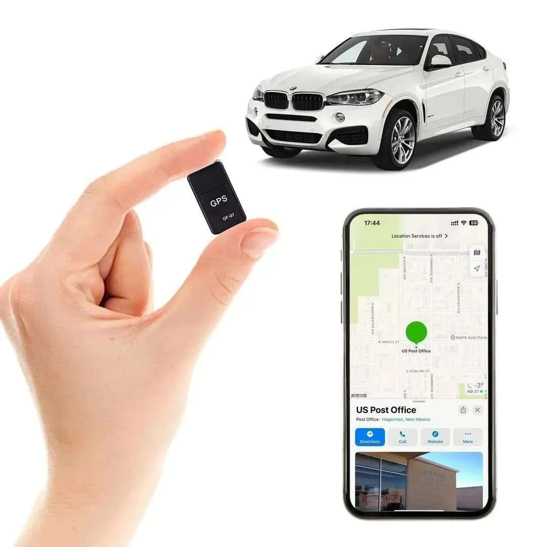 Compact GPS Tracker for Cars Black ABS Real Time Monitoring