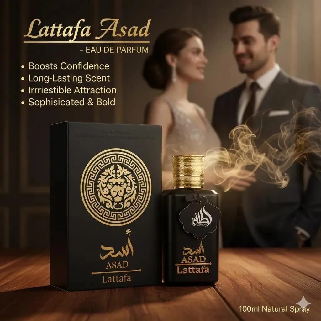 Latafa Asad Eau de Parfum Black Unisex 100ml