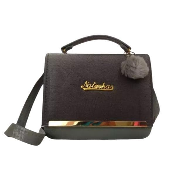 Ivory Gold Logo Shoulder Bag for Girls