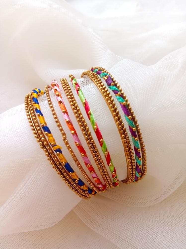 12 Pcs Multicolor Bangles Alloy Wedding Festive Wear