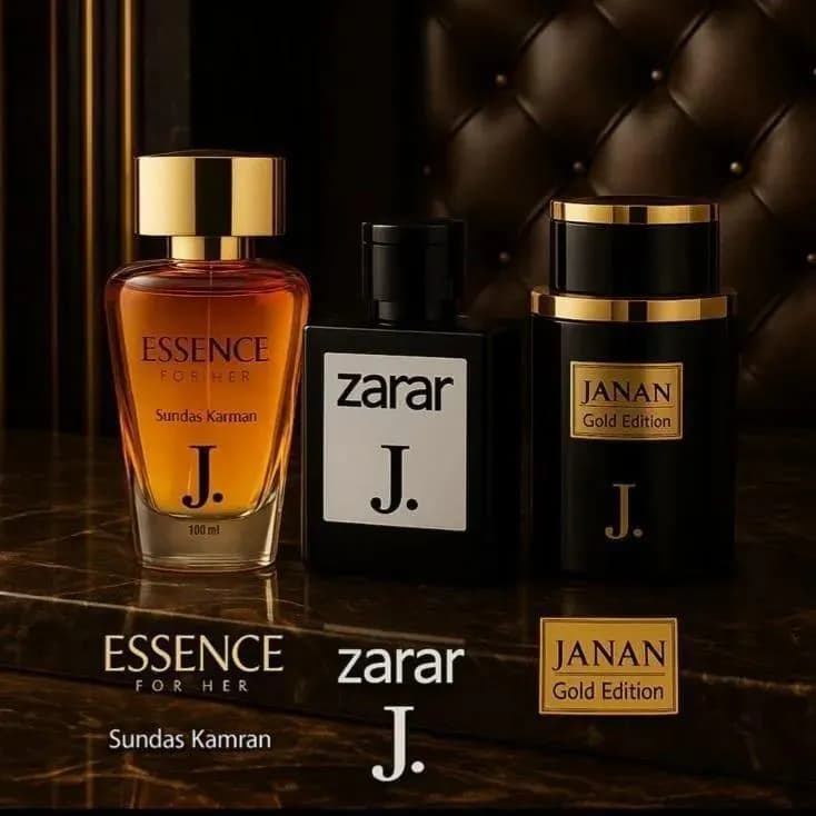 Unisex Long Lasting Fragrance Set 3 Pcs Black