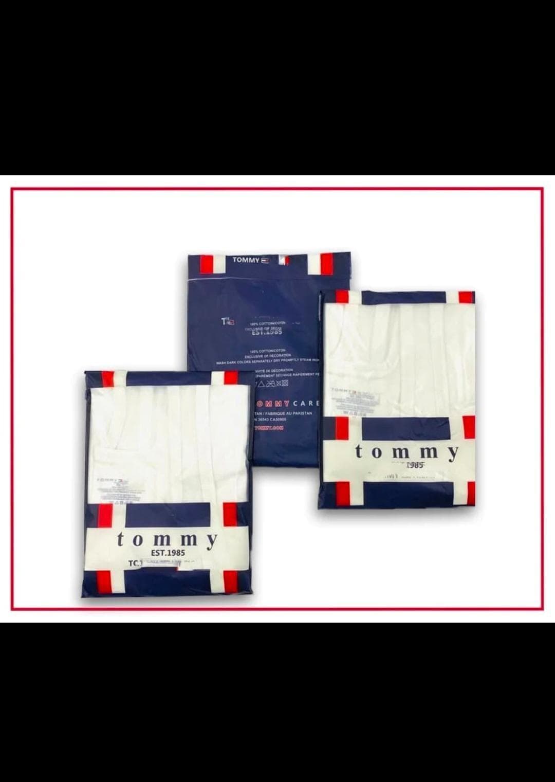 Tommy Hilfiger Men Cotton Vest White XL Pack of 3