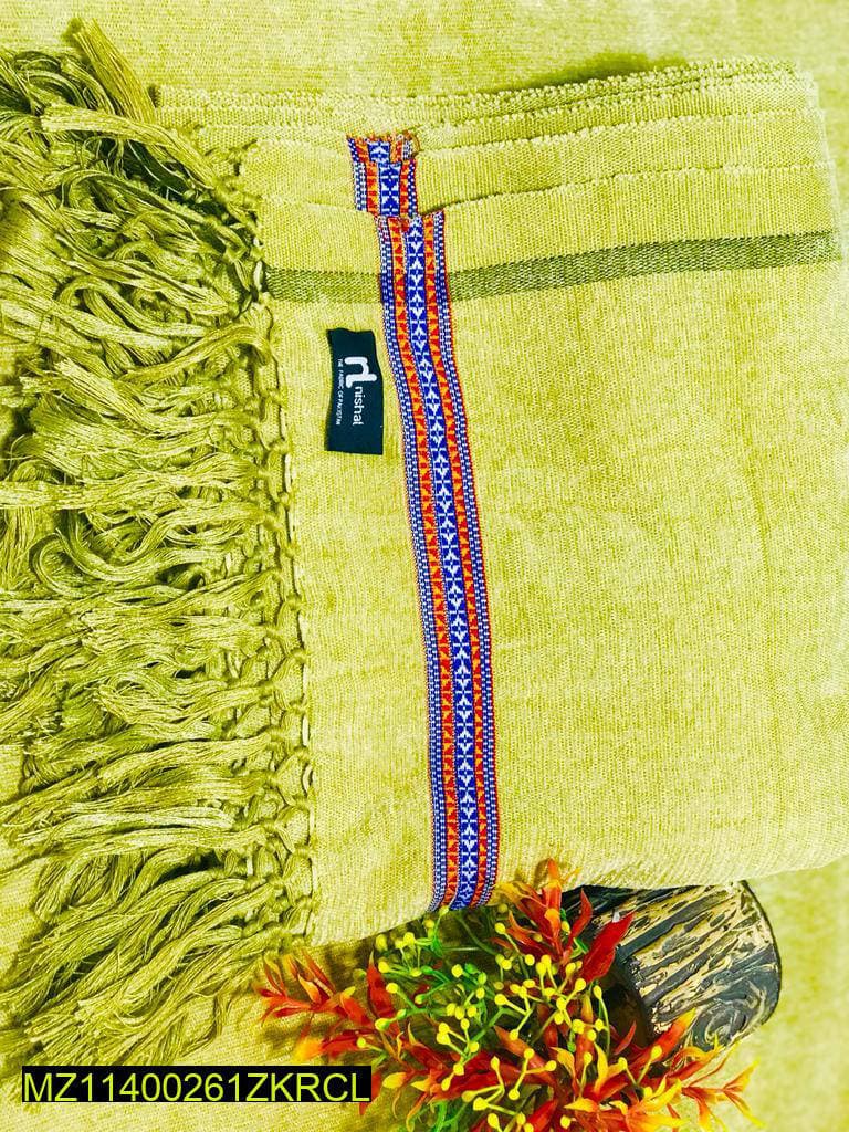 Men's Velvet Shawl Green Nishat 2.5 Yard