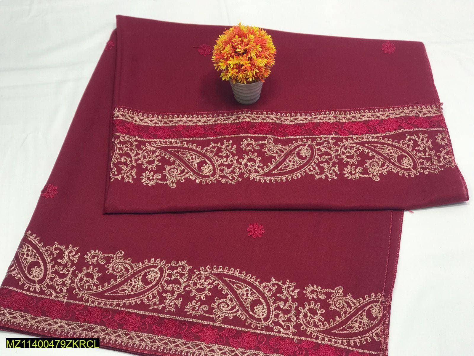 Maroon Swiss Women Shawl 2.5 Gazz Warm Winter