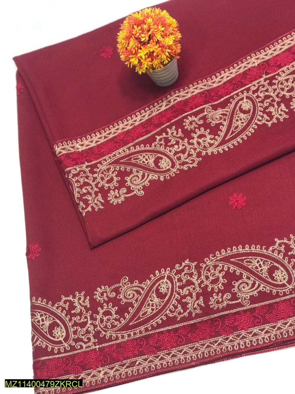 Maroon Swiss Women Shawl 2.5 Gazz Warm Winter