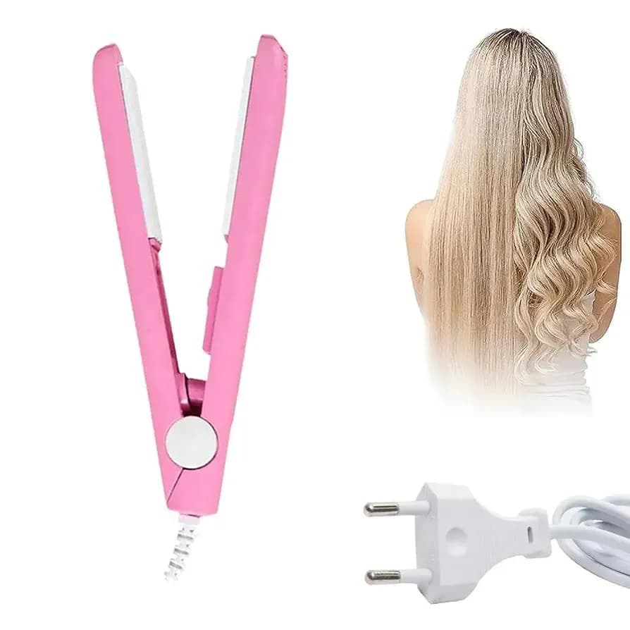 2 In 1 Mini Hair Straightener And Curler