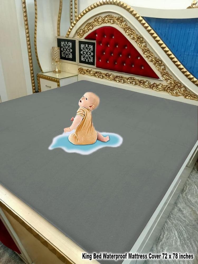 Waterproof Terry Cotton Mattress Cover King Size