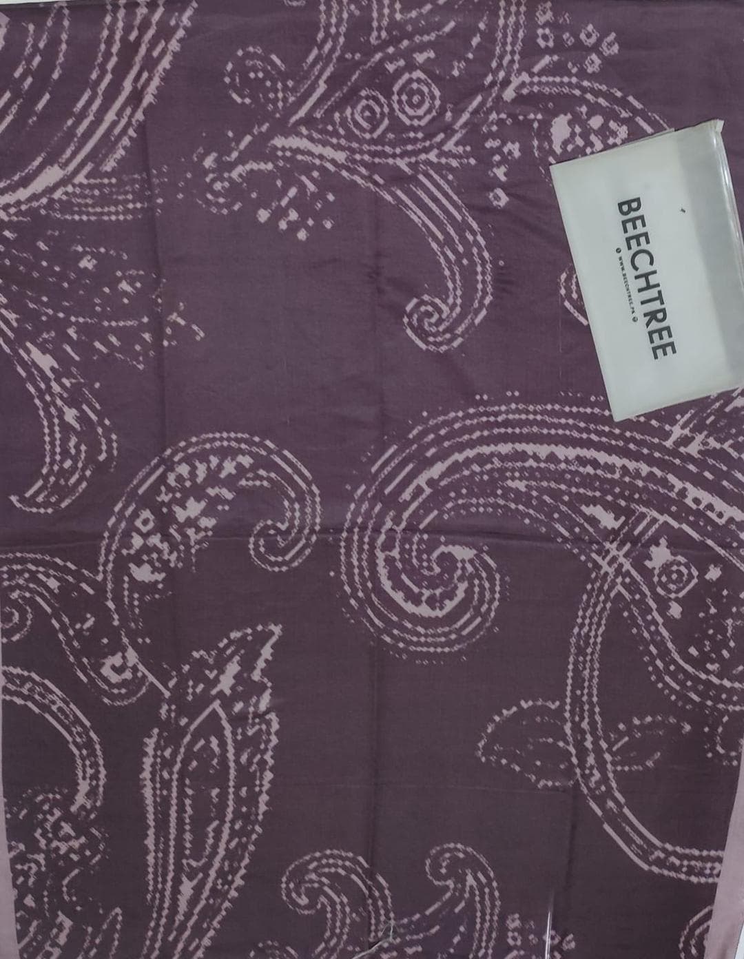 Women's Pashmina Paisley Shawl Purple Lightweight